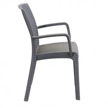 Poltrona Indiana - Sedia per esterni in wicker con struttura plastica stampata, dimensioni cm 57 x 59 x 86 h. - Image 17
