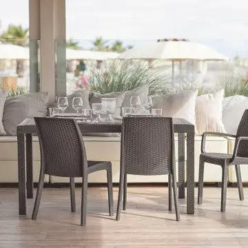 Poltrona Indiana - Sedia per esterni in wicker con struttura plastica stampata, dimensioni cm 57 x 59 x 86 h. - Image 20