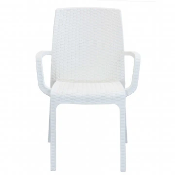 Poltrona Indiana - Sedia per esterni in wicker con struttura plastica stampata, dimensioni cm 57 x 59 x 86 h. - Image 4