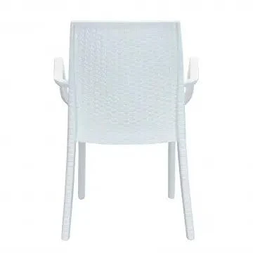 Poltrona Indiana - Sedia per esterni in wicker con struttura plastica stampata, dimensioni cm 57 x 59 x 86 h. - Image 5