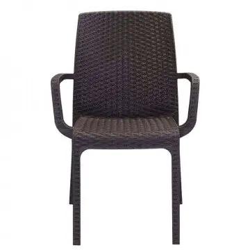 Poltrona Indiana - Sedia per esterni in wicker con struttura plastica stampata, dimensioni cm 57 x 59 x 86 h. - Image 8