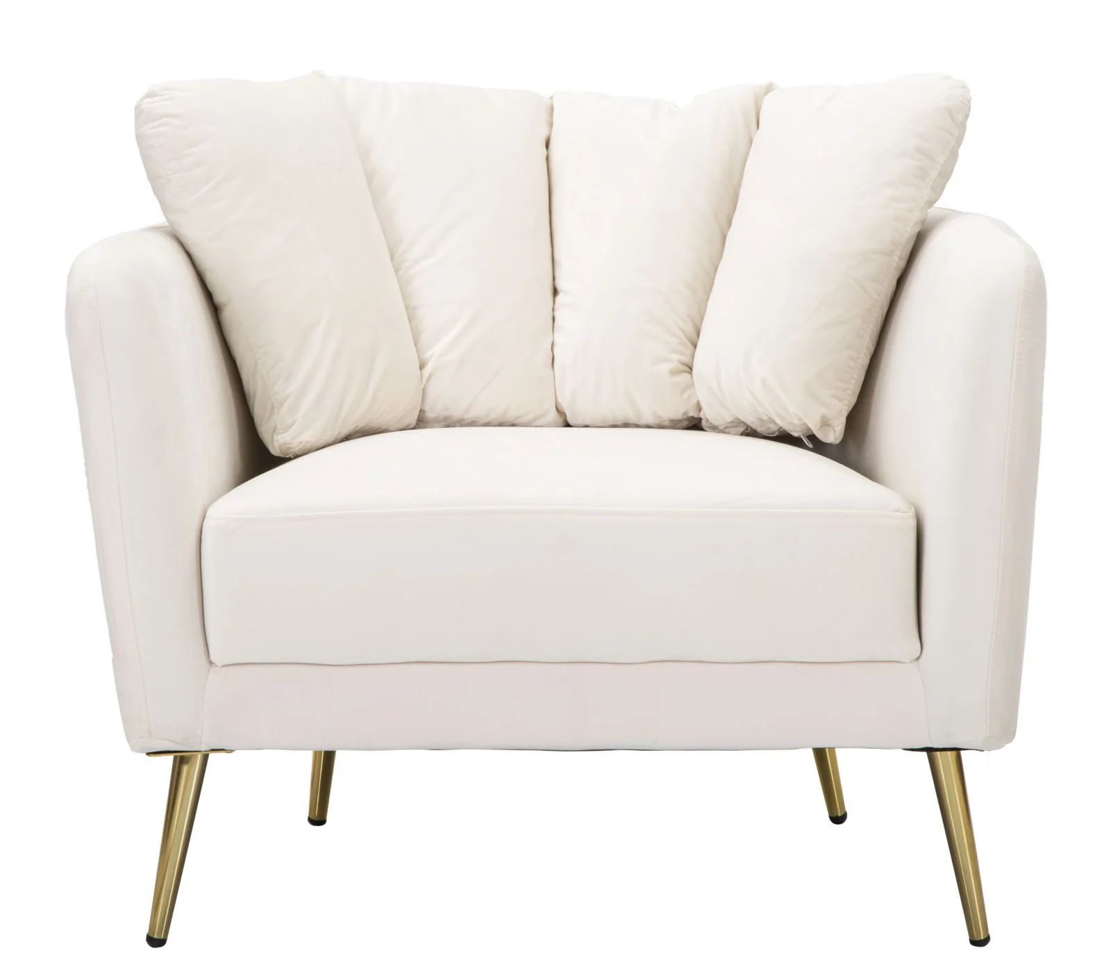 Poltrona Kiev in Tessuto Crema - Dimensioni 88x77x74 cm - Image 2