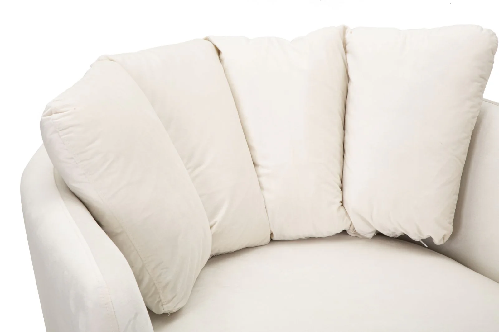 Poltrona Kiev in Tessuto Crema - Dimensioni 88x77x74 cm - Image 5