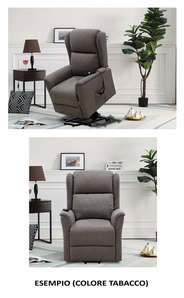 Poltrona relax 2 motori meccanismo elettrico cm.72x86x110h - Image 4
