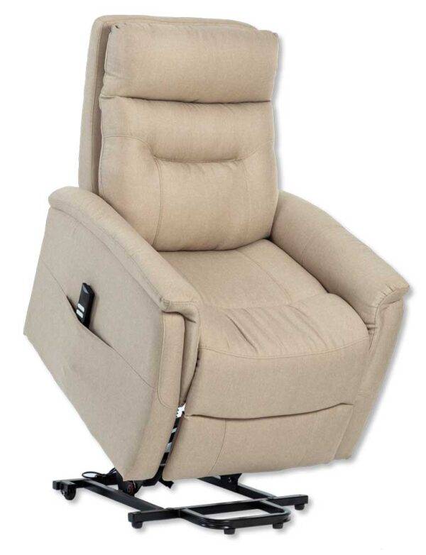 Poltrona Relax 2 Motori SOFT Sabbia con Funzione Reclinabile e Alzapersona