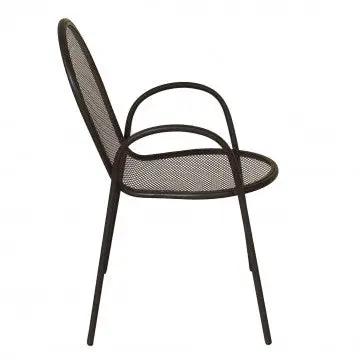 Poltrona Sheffield impilabile in acciaio con braccioli - Image 12