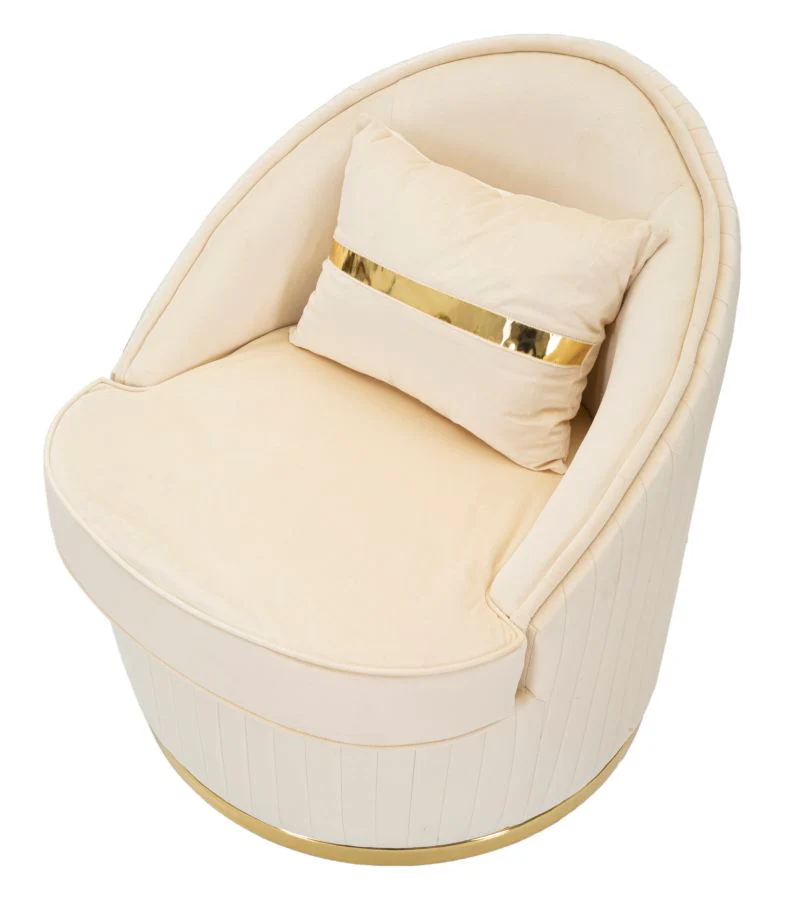 Poltrona Space Plus Elegante Crema Ø75x80 cm - Image 5