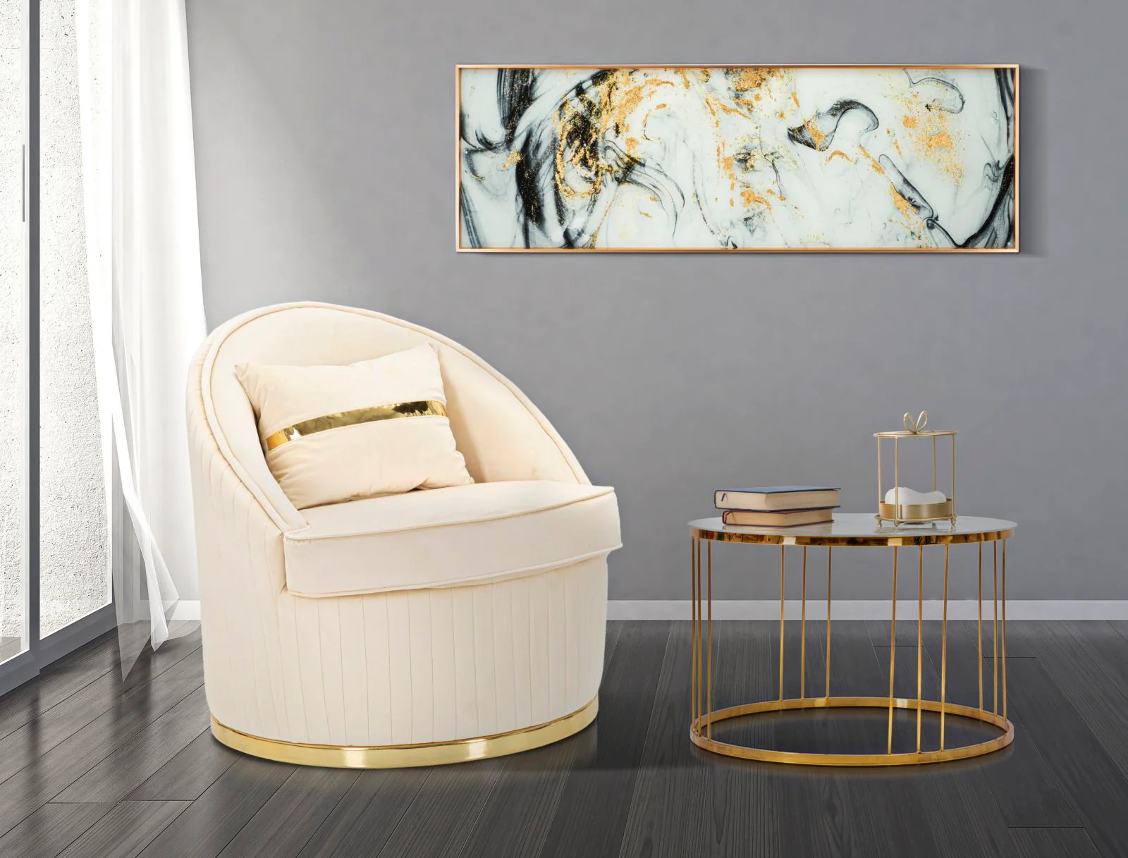 Poltrona Space Plus Elegante Crema Ø75x80 cm - Image 8