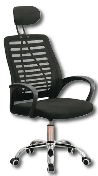 Poltrona Ufficio Mouse - Ergonomica, Schienale Traspirante, Nero