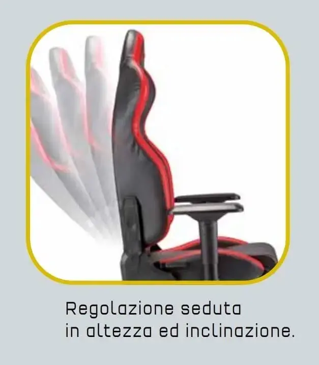 Poltrona ufficio Sparco Icon nera - Image 4