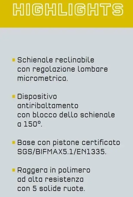 Poltrona ufficio Sparco Icon nera - Image 5