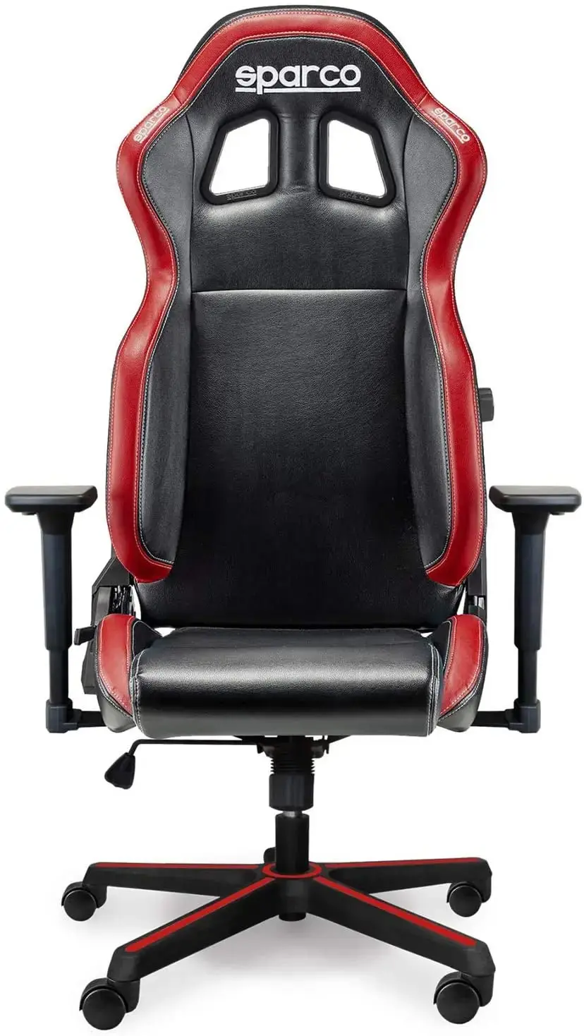 Poltrona ufficio Sparco Icon nero-rosso - Image 2