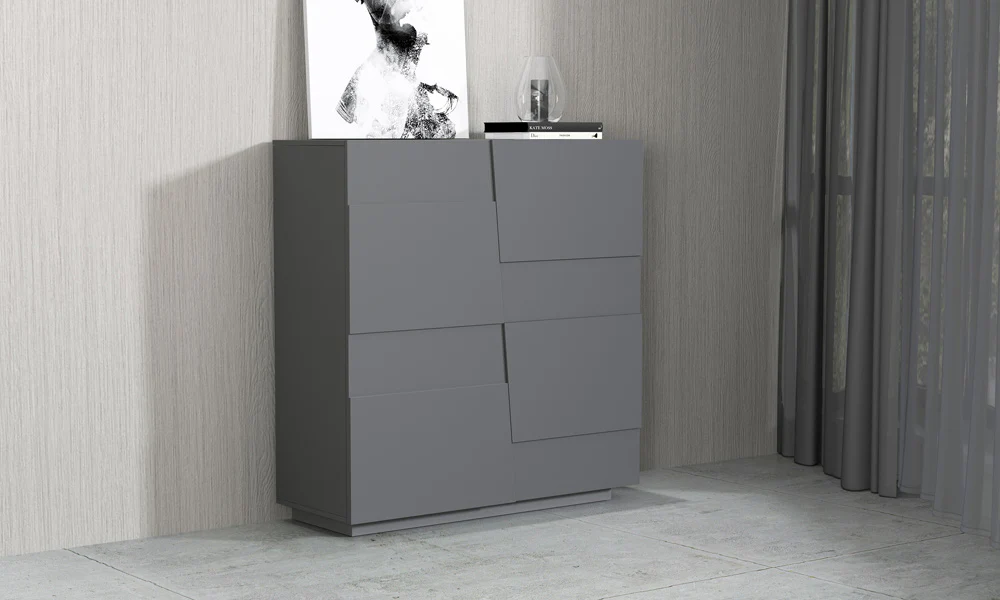 Madia Alta 4 Ante PONGO – 120x44x126 cm, Design Moderno, Made in Italy - Image 2
