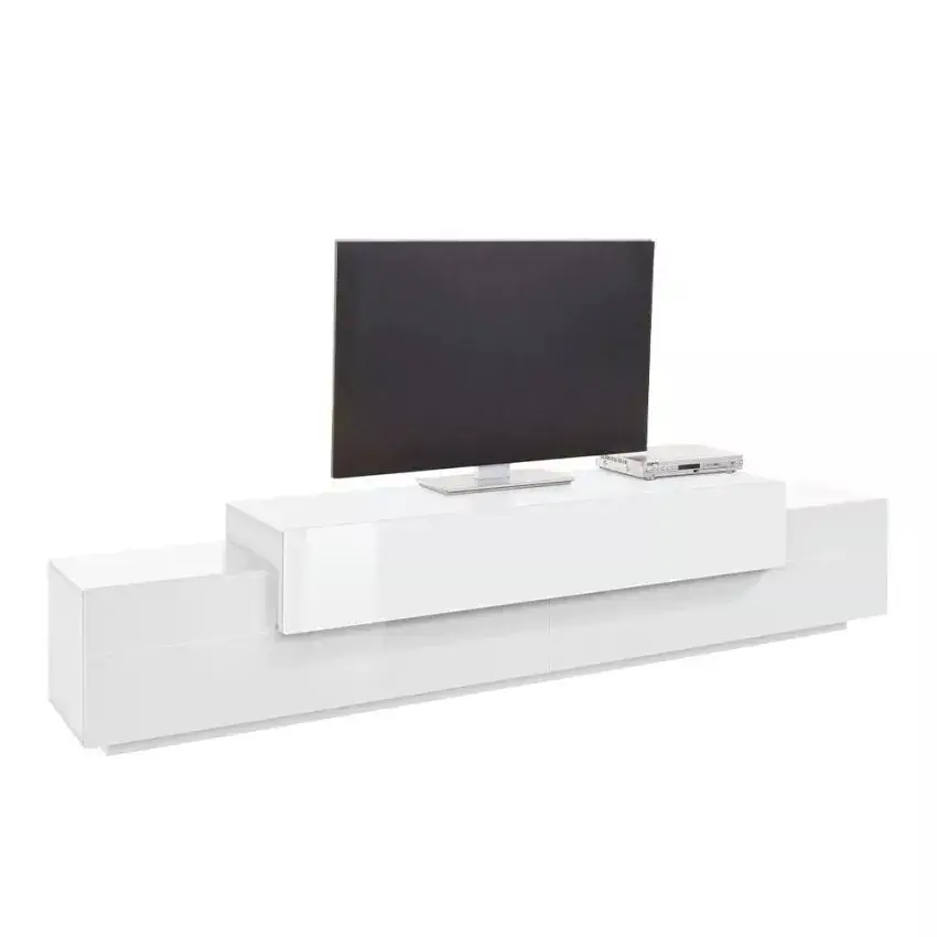 Porta TV CORO Bianco Laccato 240cm 240 x 45 x 51,6 cm - Image 3