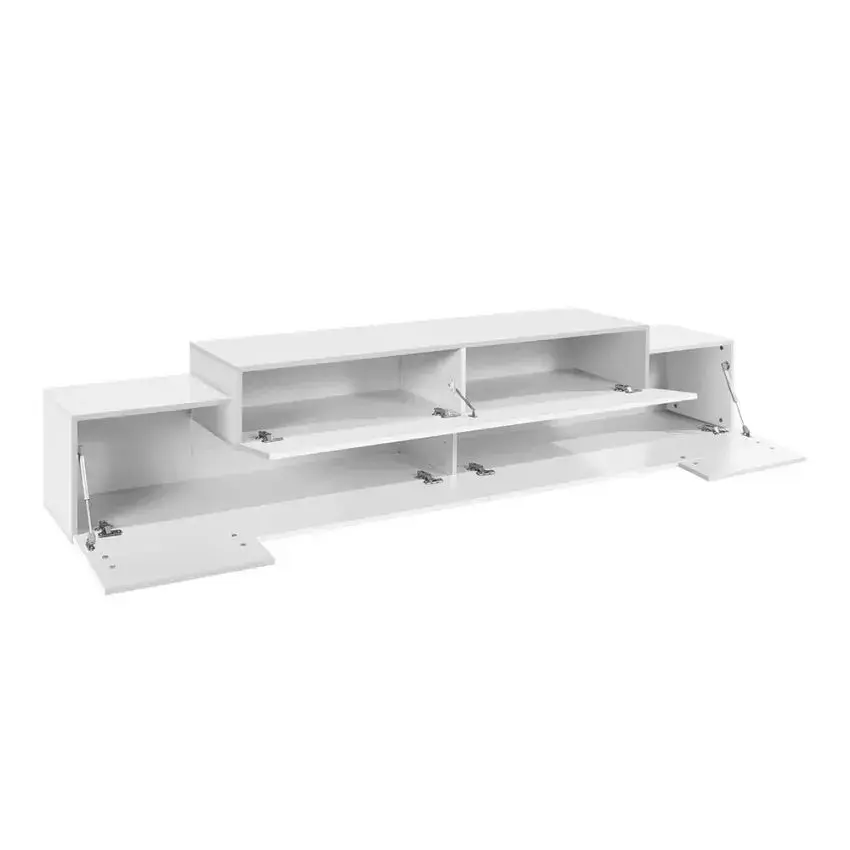 Porta TV CORO Bianco Laccato 240cm 240 x 45 x 51,6 cm - Image 4