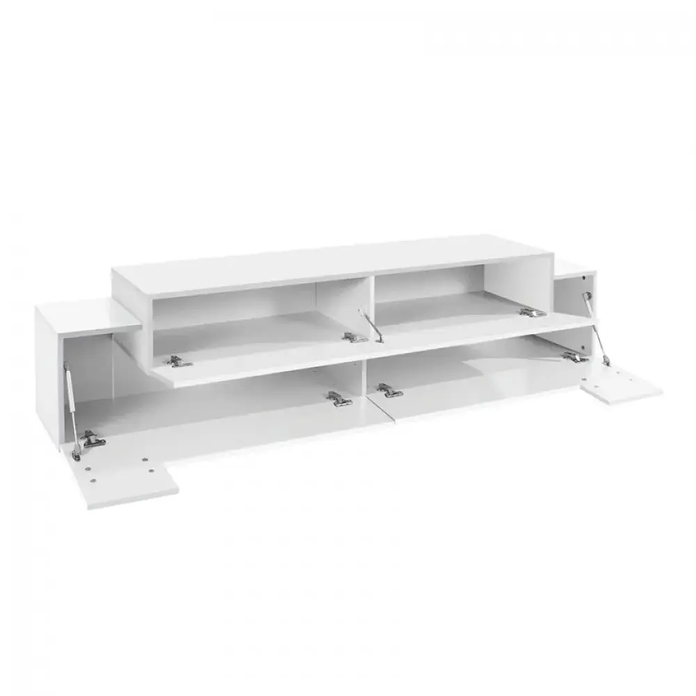Porta TV Corona Bianco Laccato 200 cm - Dimensioni: 200 x 45 x 51,6 cm - Image 3