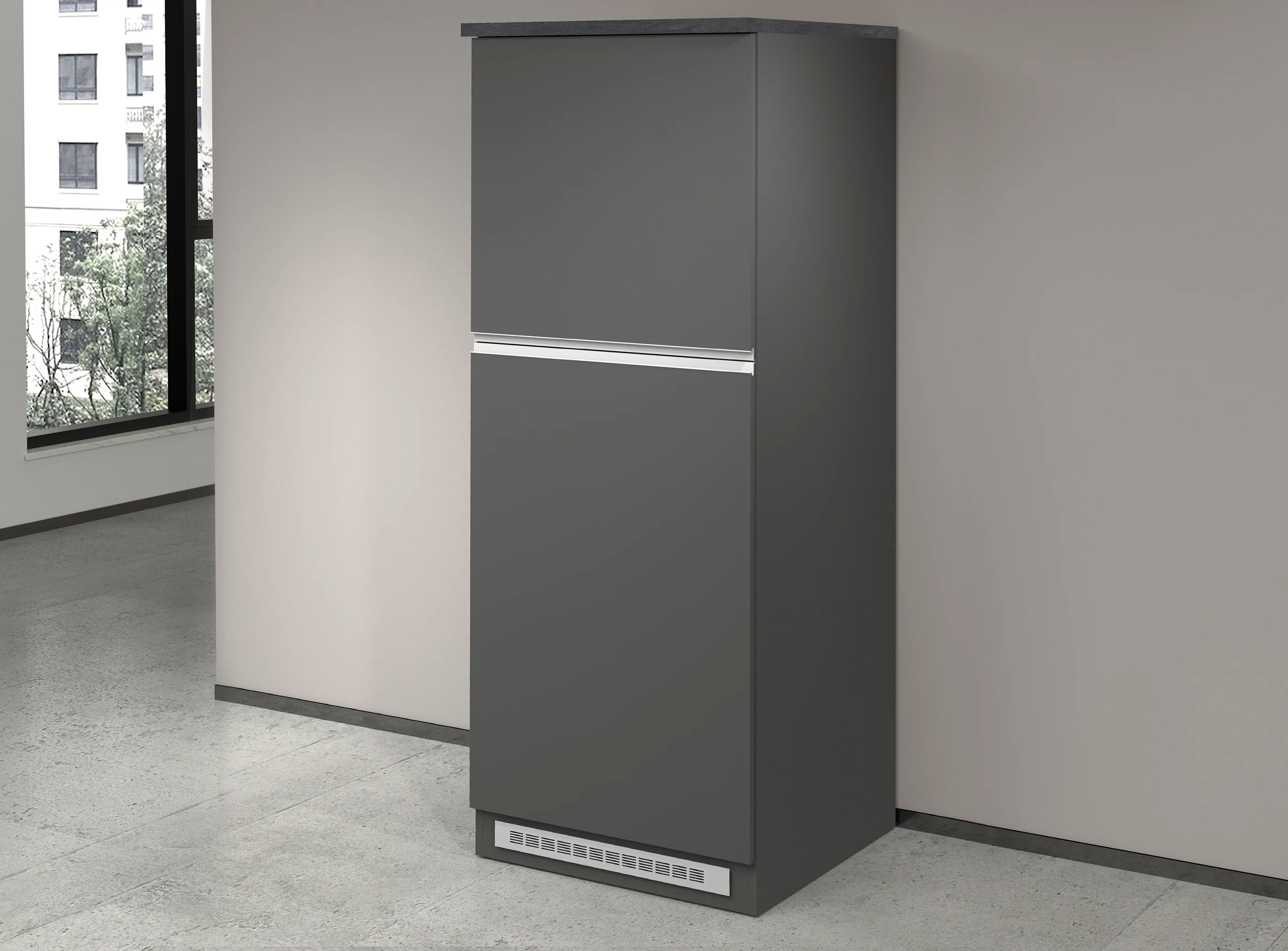 Colonna Porta Frigo SOLE - Antracite/Report, Moderna e Funzionale - Image 2