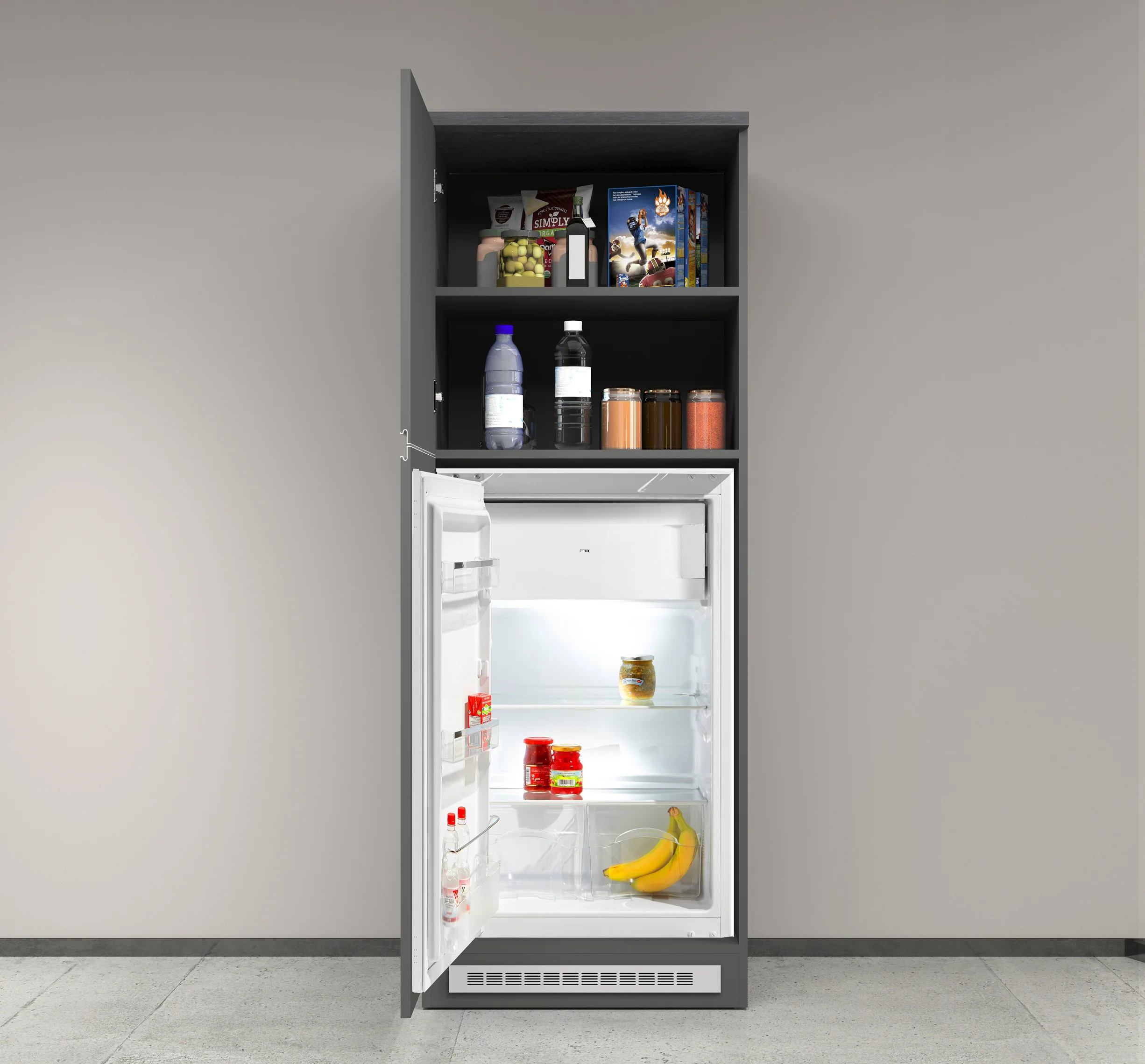 Colonna Porta Frigo SOLE - Antracite/Report, Moderna e Funzionale - Image 3