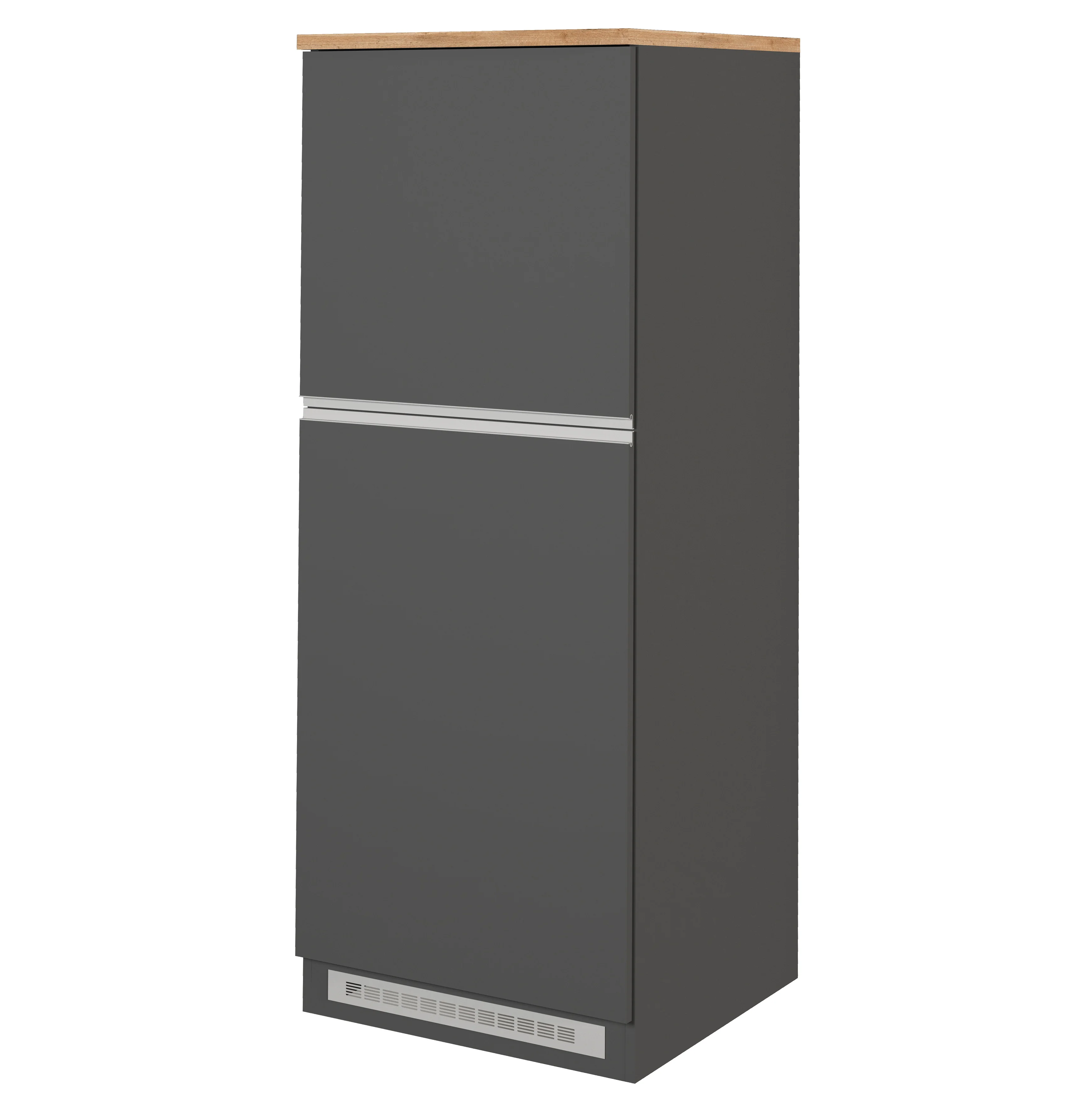 Colonna Porta Frigo SOLE - Antracite e Rovere Wotan, Design Moderno - Image 2