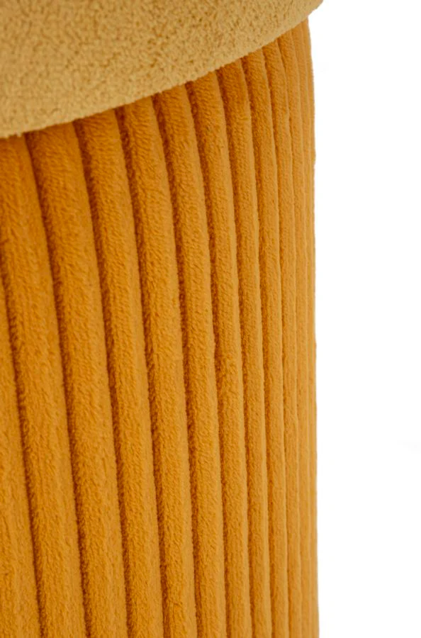 Puff C/Contenitore Aspen Senape Set 2 Pz Ø 42X44-35X37 - Image 5