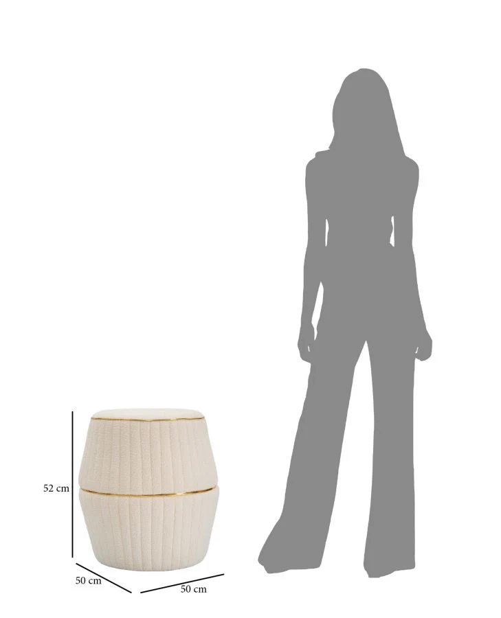 Pouf Island Plus Ø 50x52 cm - Eleganza e Comfort per Ogni Ambiente - Image 6