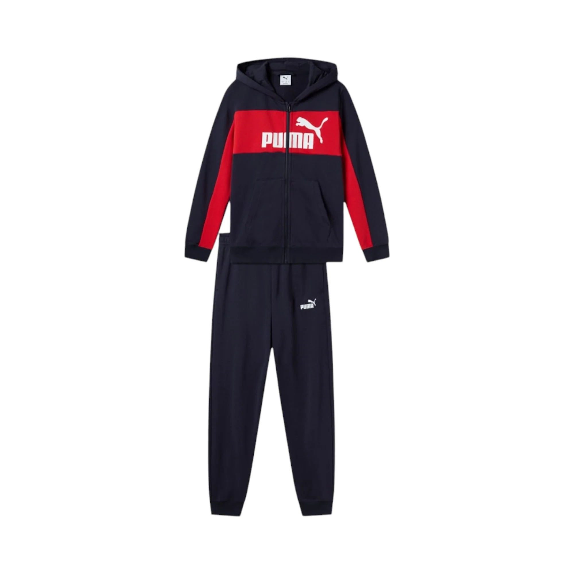 Puma Tuta Ess Block Hoodie Jr 689047