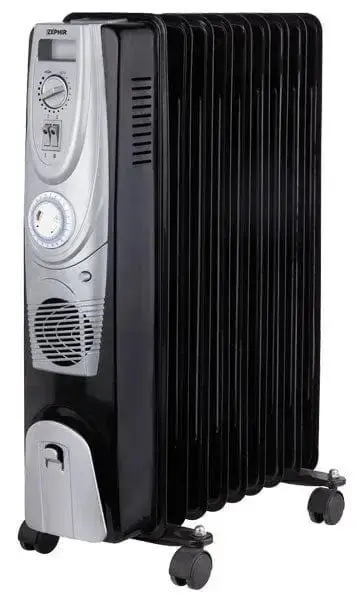 Radiatore ad olio 9 elementi turboventilato con timer