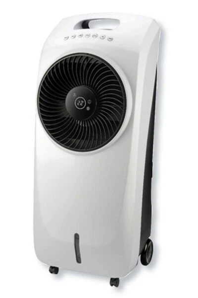 Raffrescatore aria 95W con telecomando, tanica 8L, 3 velocità, timer 8h