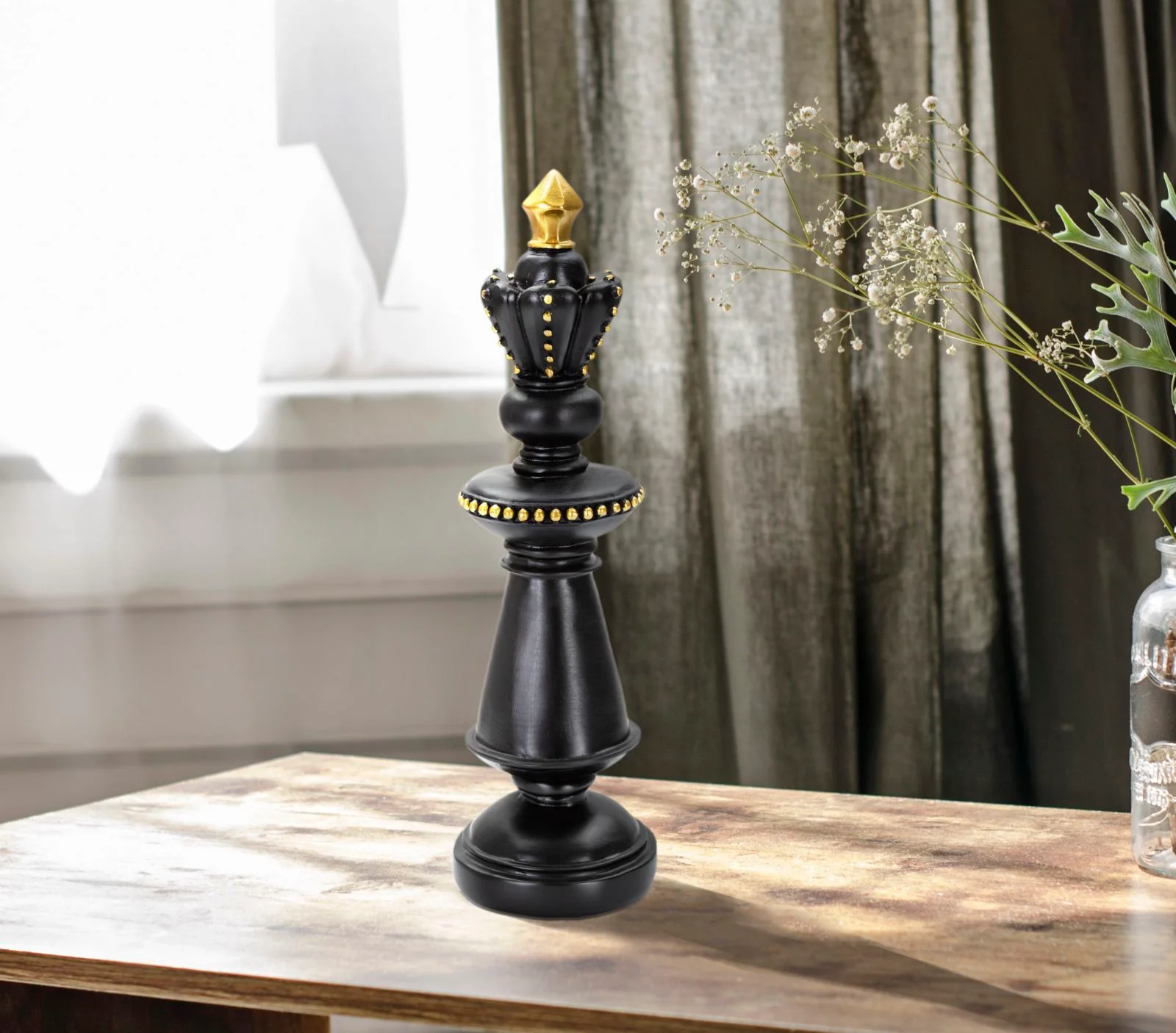 Re Majestico in Nero e Oro cm ø 11x32,5 - Image 5
