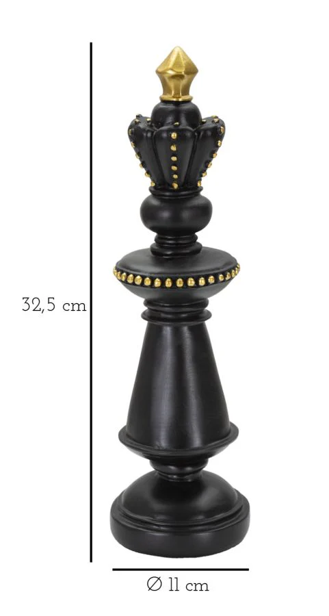 Re Majestico in Nero e Oro cm ø 11x32,5 - Image 6