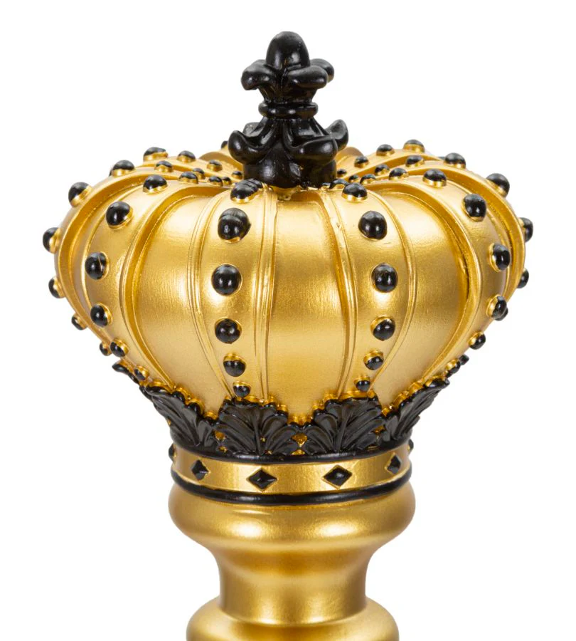 Re degli Scacchi Oro e Nero Ø 14x50 cm - Image 3