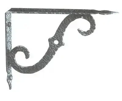 Reggimensola stile in ferro battuto nero diverse misure