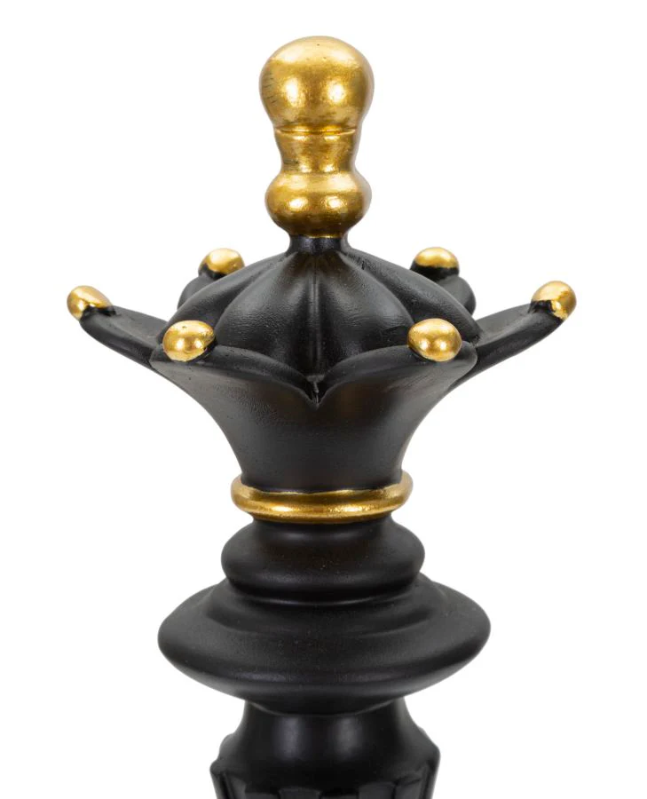 Regina Elegante in Nero e Oro cm ø 12x37 - Image 3