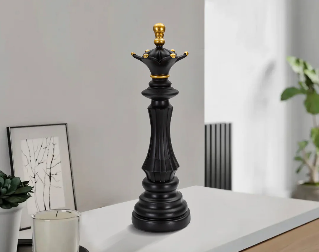 Regina Elegante in Nero e Oro cm ø 12x37 - Image 5