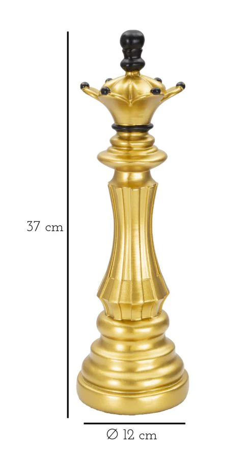 Regina Scacchi Elegante Oro e Nero - 12x37 cm - Image 6