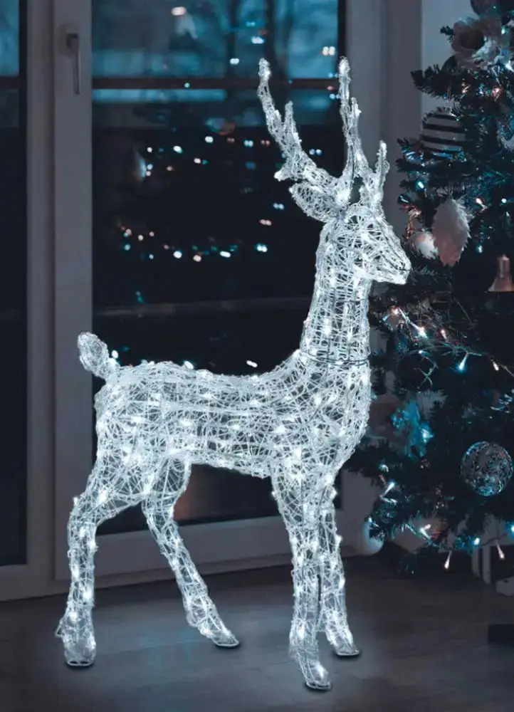 Renna 3D Acrilico Soft Lampara LED de Diseño Moderno, Iluminación Colgante