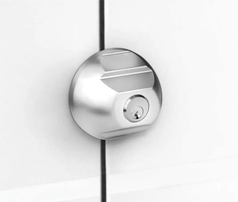 Serratura Camlock in alluminio grigio per furgoni con cilindro integrato - Image 3