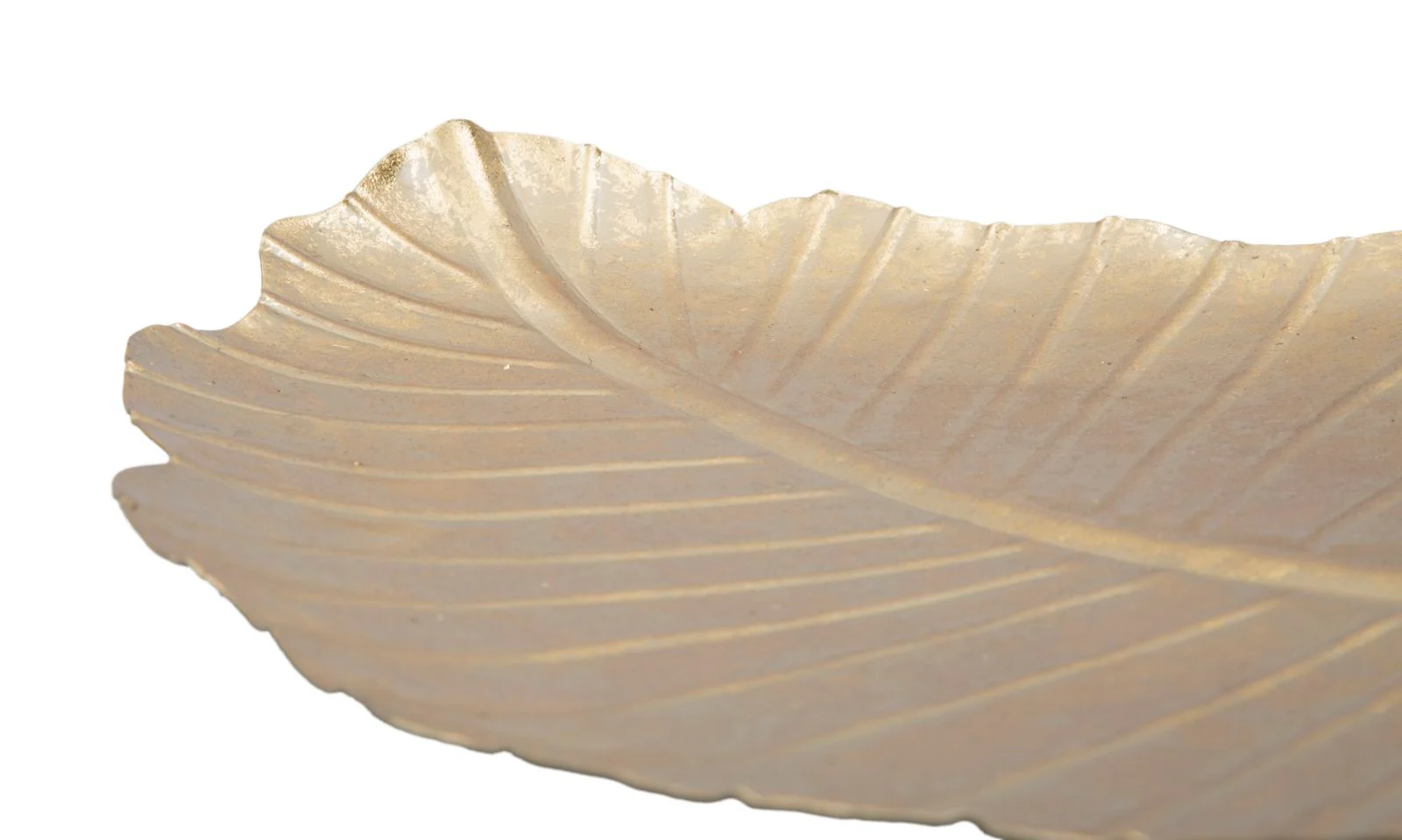 Svuotatasche Foglia Glam in Metallo Dorato - 23x2x35,5 cm - Image 6