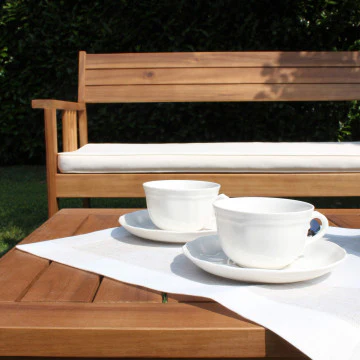 Set salotto Bali con cuscini in legno di acacia - Image 3