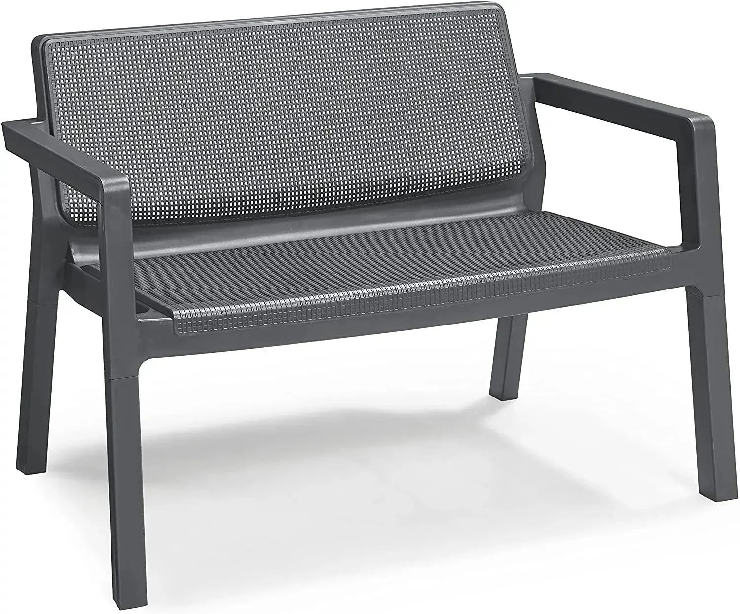 Salotto da giardino Emily Set graphite con cuscini grigi - Image 3