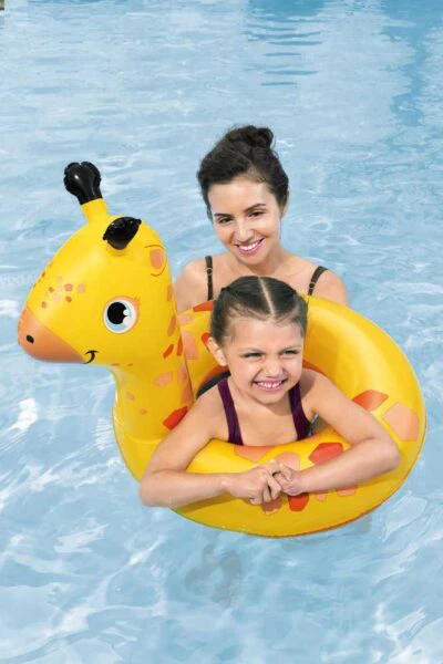 Salvagente Bambini 3-6 Anni - Ippopotamo, Giraffa, Rana, Sicuro e Colorato
