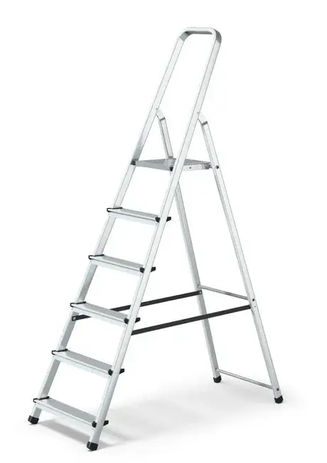 Scala Alluminio Casalinga – 125 Kg, D.Lgs. 81/08, Da 3 a 8 Gradini