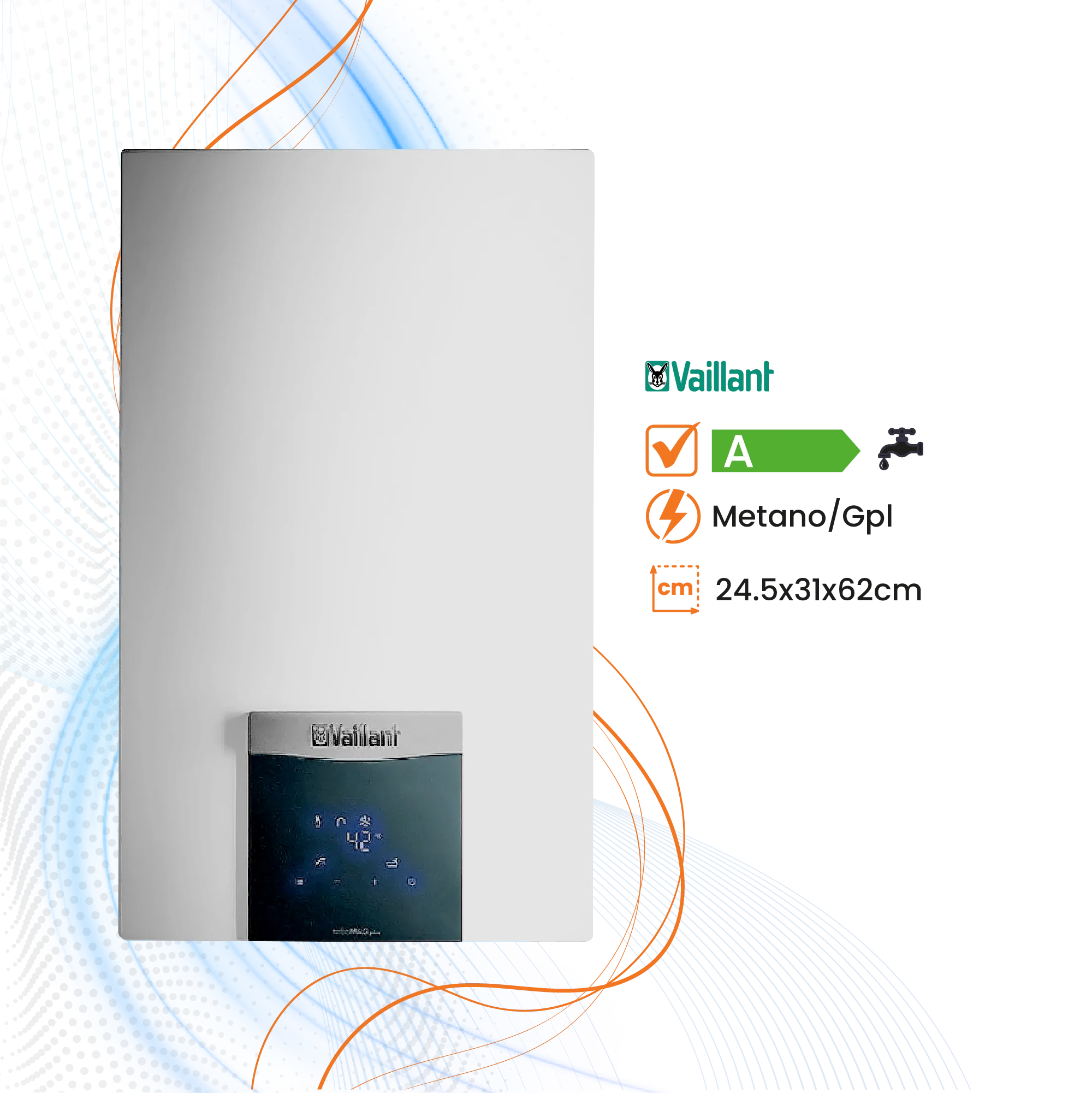 Scaldabagno Vaillant TurboMAG plus low NOx a Gas Camera Stagna