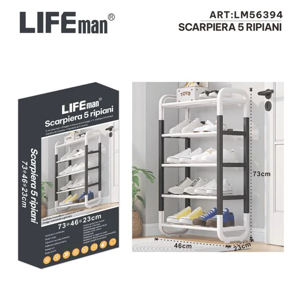 Scarpiera 5 ripiani