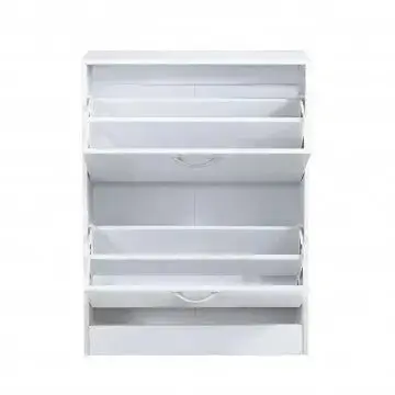 Scarpiera Sally Bianca: Legno, cm 60x24x80 - Image 4