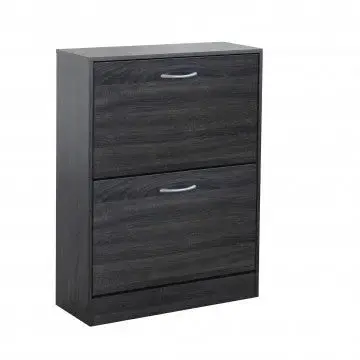 Scarpiera Sally Grigio Scuro: Legno, cm 60x24x80