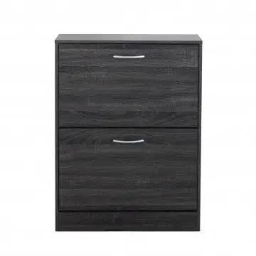Scarpiera Sally Grigio Scuro: Legno, cm 60x24x80 - Image 2