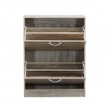 Scarpiera Sally Naturale: Legno, cm 60x24x80 - Image 4