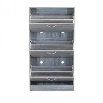 Scarpiera Vicky Grigio Chiaro: Legno, cm 60x24x115 - Image 3