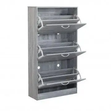 Scarpiera Vicky Grigio Chiaro: Legno, cm 60x24x115 - Image 4